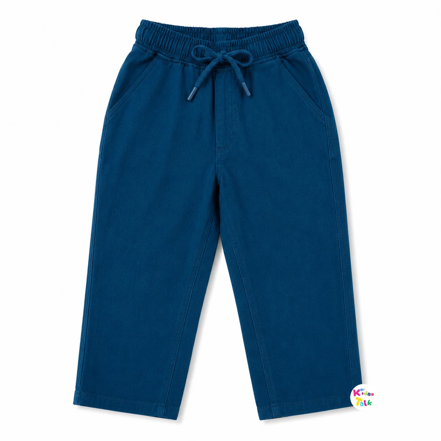 Muslin Half Sleeve Full Pant - Navy Blue